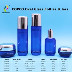 Love a curved look? Youll love COPCOs stunning oval glass bottle and jar set